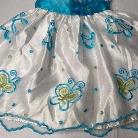 Butterfly Dress toddler Baby Girl 18-24 months Petticoat Lined Photo Shoot - Picture 7 of 10